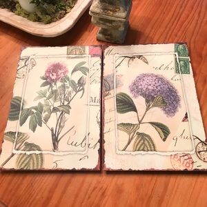 💥Set/2 Peony-Hydrangea Wall Plaque💥💥